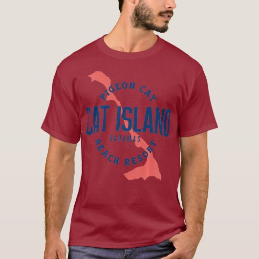 Cat Island Bahamas Pigeon Cay Beach Resort T-shirt (Voorkant)