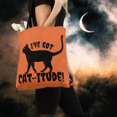 Cat-itude Crazy Cat Lady Paarse Haze Canvas tas
