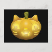Cat Jack O Lantern Briefkaart (Voorkant)