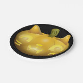 Cat Jack O Lantern Papieren Bordje (Gekanteld)