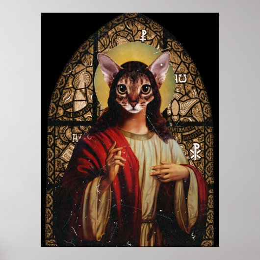 Cat Jesus Poster (Voorkant)