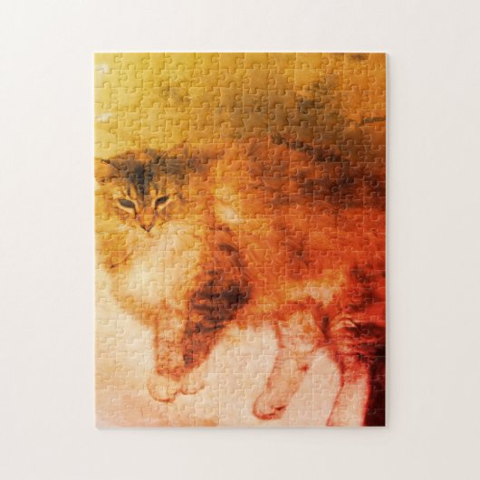 Cat Jigzaag Puzzle Legpuzzel (Verticaal)