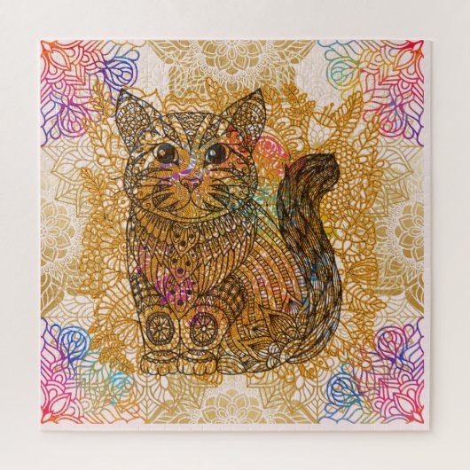 Cat Jigzaag Puzzle Legpuzzel (Verticaal)
