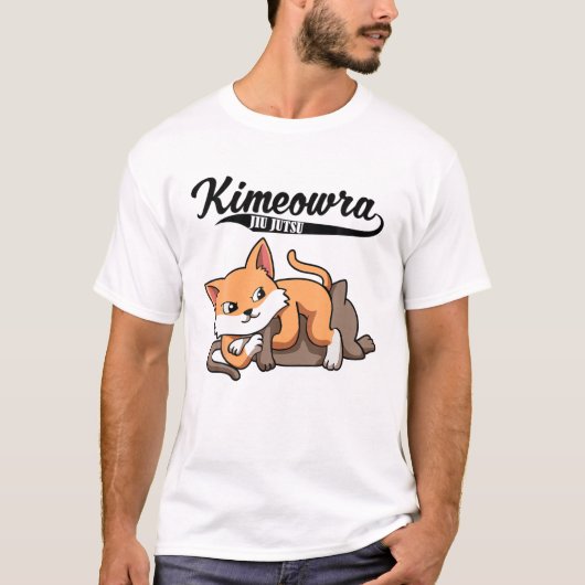 Cat Jiu Jitsu Kimura Kimeowra Cute Kawaii BJJ Funn T-shirt (Voorkant)