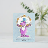 Cat Juggling met Goldfish close trim 22 2 2011... Briefkaart (Staand voorkant)