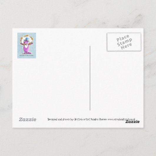 Cat Juggling met Goldfish close trim 22 2 2011... Briefkaart (Achterkant)