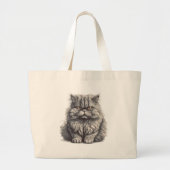 Cat Jumbo-Tas Grote Tote Bag (Voorkant)