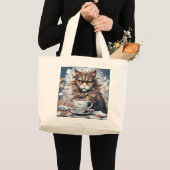 Cat Jumbo Tas met een Schattigee "Niet Vandaag" Bo (Voorkant (product))