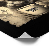 Cat Kamala 2024 Harris - Kinderloze Cat Lady Vinta Poster (Hoek)