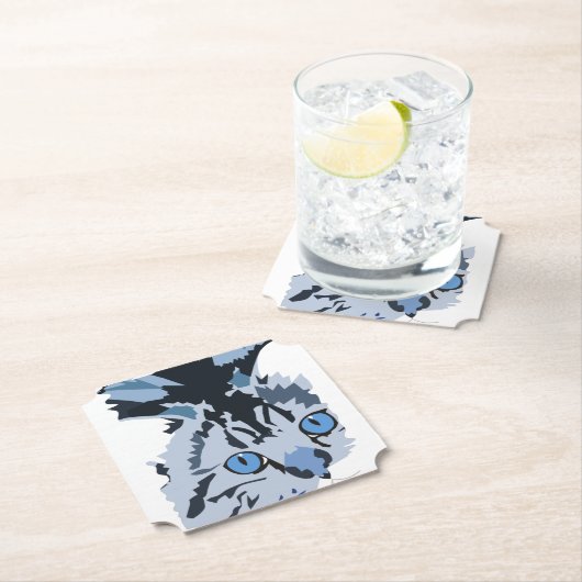 Cat Kartonnen Onderzetters (Insitu)