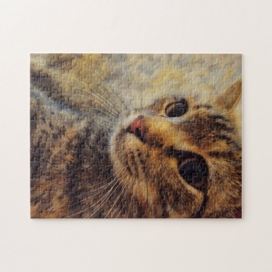 Cat Kat Art Cat Lover Puzzel Legpuzzel (Horizontaal)