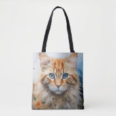  Cat Kat Face Cat Lover's Tote Bag (Voorkant)