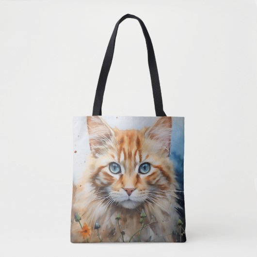 Cat Kat Face Cat Lover's Tote Bag (Voorkant)