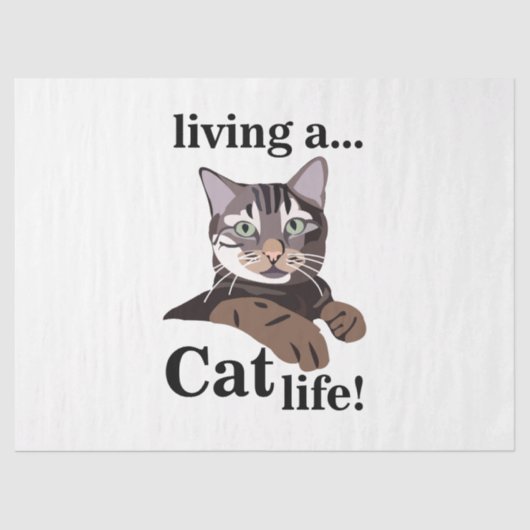 Cat Kat Funny Tissuepapier (Voorkant)