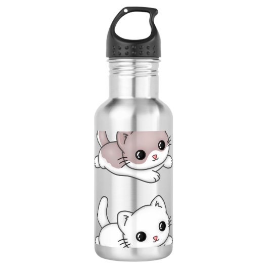 Cat Kawaii Feline Little Cat Tender Chibi Waterfles (Voorkant)
