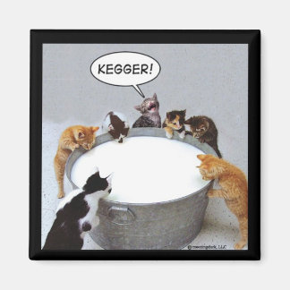 Cat Kegger Magnet