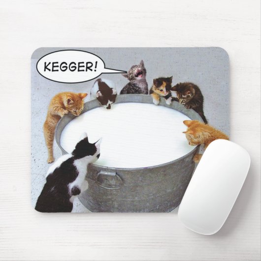 Cat Kegger Mousepad Muismat (Met muis)