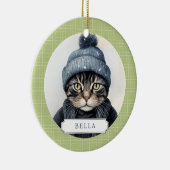 Cat keramische cirkel Ornament (Rechts)