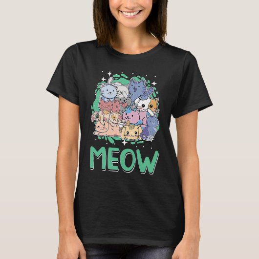 Cat Kitten Animal Pun Cat Ma T-shirt (Voorkant)