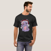 Cat Kitten Anime Chibi Neko kerstvakantie San T-shirt (Voorkant volledig)