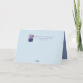 Cat Kitten Art Blue Greetings Kaart (Achterkant)