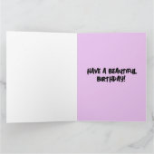 CAT KITTEN ART SLEEPING BLANKET BIRTHDAY Kaart (Binnen)