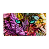 Cat Kitten Artsy Etiket (Voorkant)