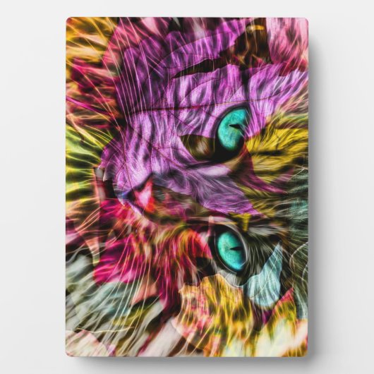 Cat Kitten Artsy Fotoplaat (voorkant)