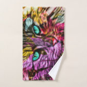 Cat Kitten Artsy Handdoek (Handdoek)