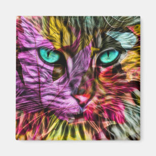 Cat Kitten Artsy Magneet