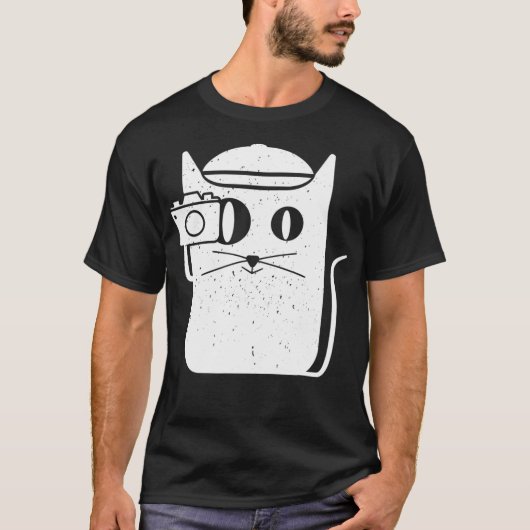 Cat Kitten Camera Fotografie  T-shirt (Voorkant)