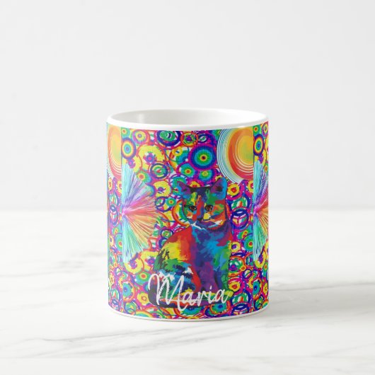 Cat Kitten Colorful Mok (Center)