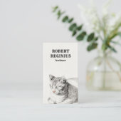 Cat Kitten Cute  Visitekaartje (Staand voorkant)