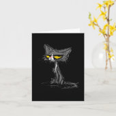 Cat Kitten Did I Roll My Eyes Out Loud Funny Sarca Kaart (Gele Bloem)