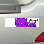 Cat Kitten Dog keurt Bumpersticker goed (Op auto)