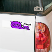 Cat Kitten Dog keurt Bumpersticker goed (Op Truck)