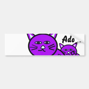 Cat Kitten Dog keurt Bumpersticker goed