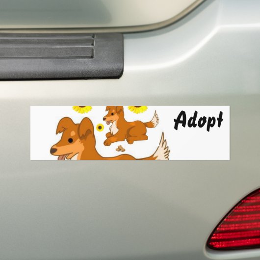 Cat Kitten Dog keurt Bumpersticker goed (Op auto)