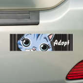 Cat Kitten Dog keurt Bumpersticker goed (Op auto)