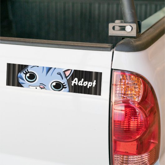 Cat Kitten Dog keurt Bumpersticker goed (Op Truck)