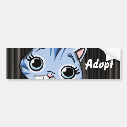 Cat Kitten Dog keurt Bumpersticker goed (Voorkant)