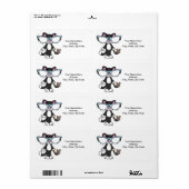 Cat Kitten Felines Sunglazen Mouse Labels (Full Sheet)