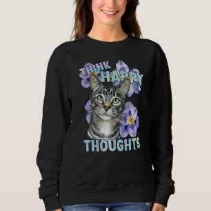 Cat Kitten Hangover Gezegde Motivation Flowers Hap Trui