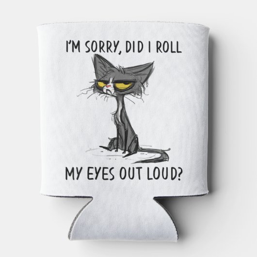 Cat Kitten heb ik m'n ogen uitgewist, luid Funny S Blikjeskoeler (Achterkant)