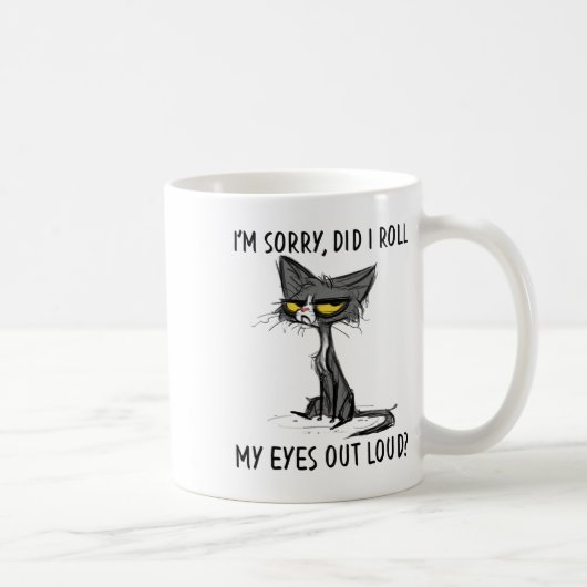 Cat Kitten heb ik m'n ogen uitgewist, luid Funny S Koffiemok (Rechts)