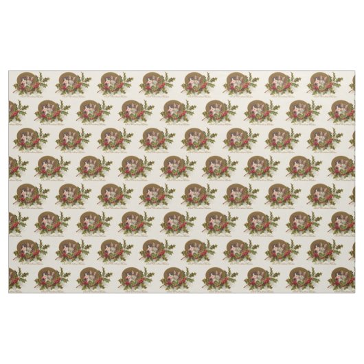 Cat Kitten Holly Winterberry Stof (Yard (91,4 cm))