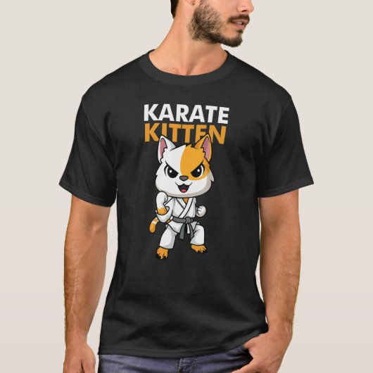 Cat Kitten Karate T-shirt (Voorkant)