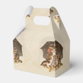 Cat Kitten kat antiek vintage  schattig Bedankdoosjes (Achterkant)