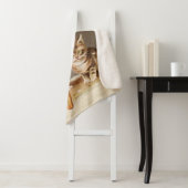 Cat Kitten kat antiek vintage  schattig Sherpa Deken (In situ)