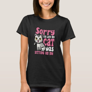 Cat Kitten Kat Eigenaar Humor Dierenbediende Ouder T-shirt